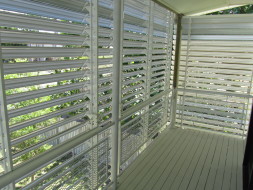 TROPICOOL Adjustable Tornado Louvred Awning half open position