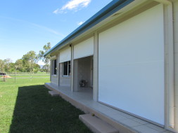 Zipscreen Fabric Roll Up Patio Blinds with Cassette Headbox