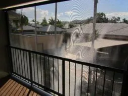 Retractable Patio Binds using Sunscreen Fabric