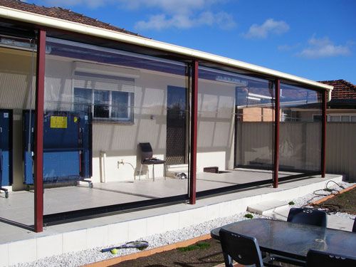 Clear Pvc Patio Blind Blinds Awnings Shutters Security